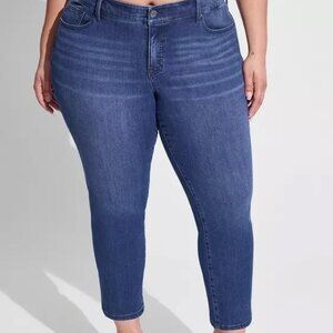 Torrid Perfect skinny ankle premium stretch mid-rise jeans